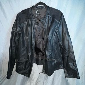 Faux leather jacket